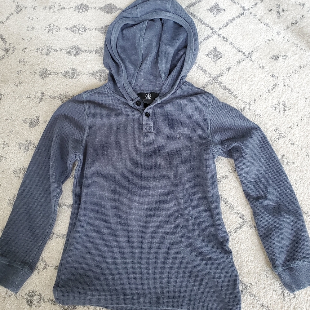 Boy's Volcom Henley Hoodie Size 6